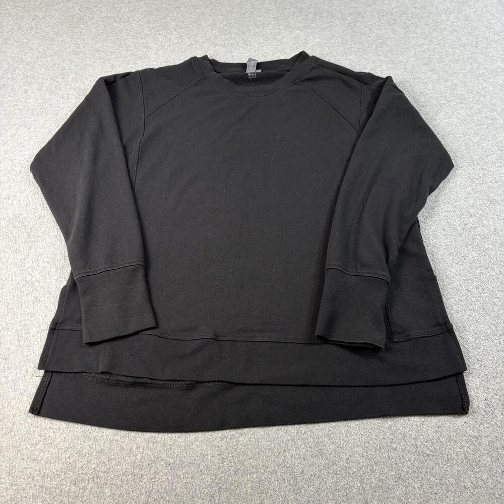 Sweaty Betty Sweatshirt Women Mediu Black Fleece Longline Thermal Athleisure Gym